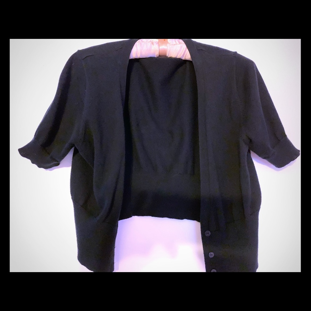 Black cotton shrug